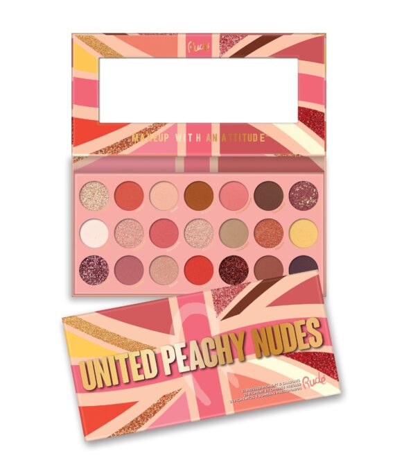 RUDE United Peachy Nudes – 21 Pressed Pigment & Shadows Palette