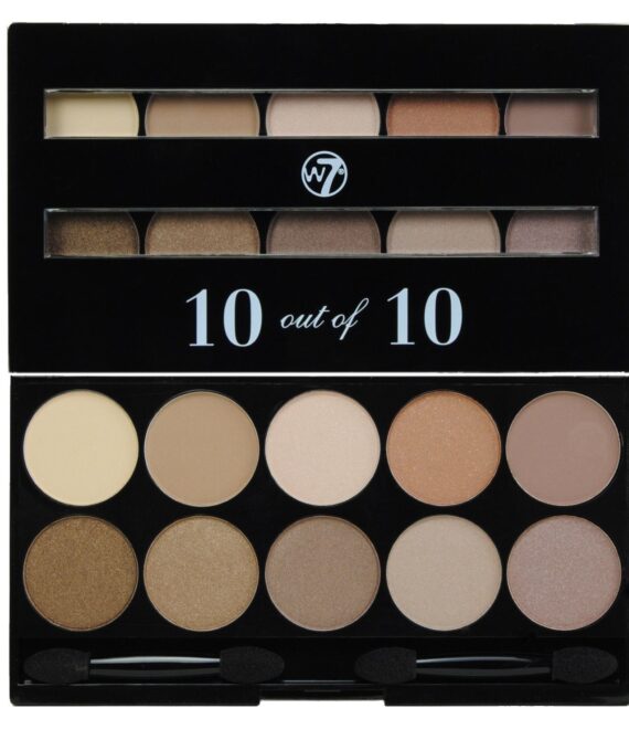 W7 Perfect 10 out of 10 Eyeshadow Palette – Browns