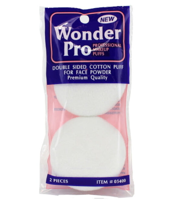 Wonder Pro Double Sided Cotton Puff For Face Powder – 2 Pieces