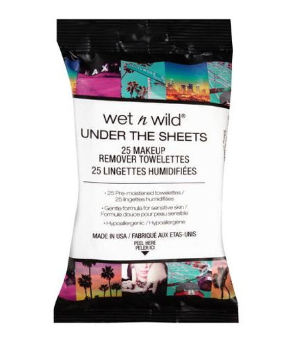 WET N WILD Under the Sheets Makeup Remover Wipes – 25 Towelettes