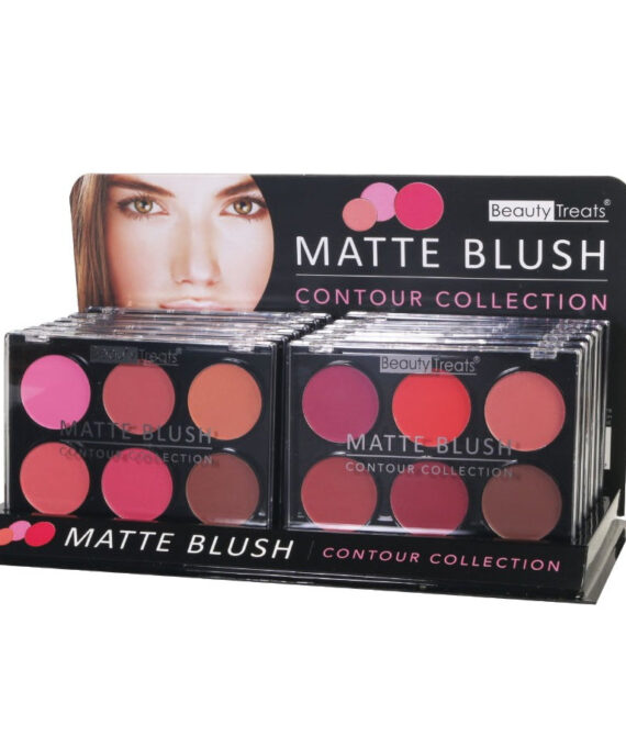 BEAUTY TREATS Matte Blush Display Case Set 12 Pieces