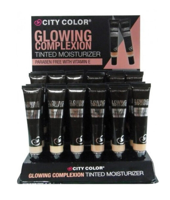 CITY COLOR Glowing Complexion Tinted Moisturizer Display Case Set 24 Pieces