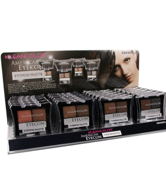 KLEANCOLOR American Eyecon Eyebrow Palette Display Case Set 24 Pieces