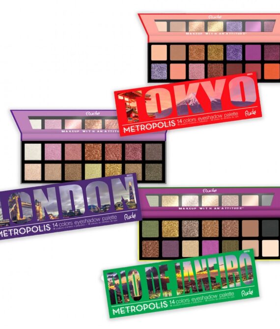 RUDE Metropolis 14 Color Eyeshadow Palette (BUNDLE)