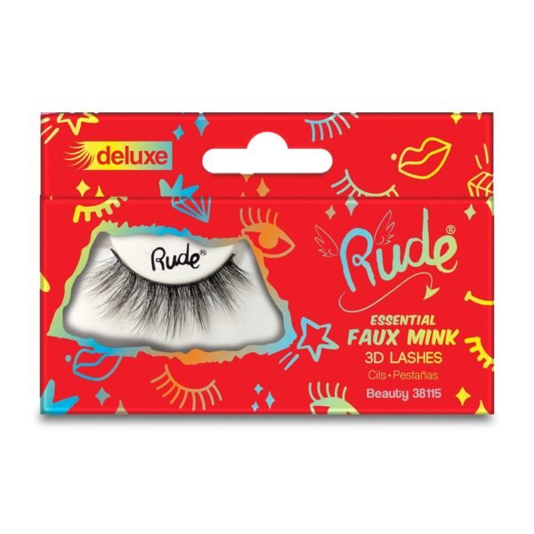 RUDE Essential Faux Mink Deluxe 3D Lashes - Image 5