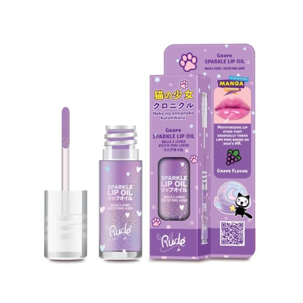 RUDE Manga Sparkle Lip Oil - Image 3
