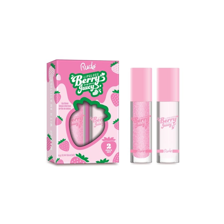 RUDE Berry Juicy Lip Gloss Duo - Image 2