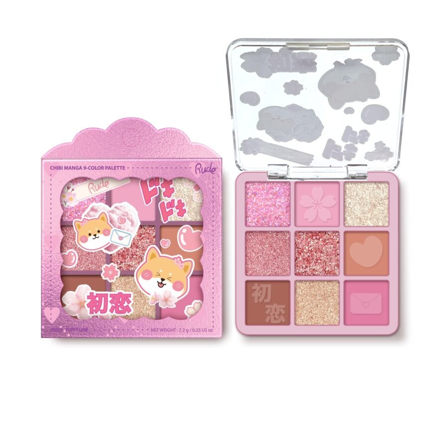 RUDE Chibi Manga 9 Color Eyeshadow Palette - Image 2