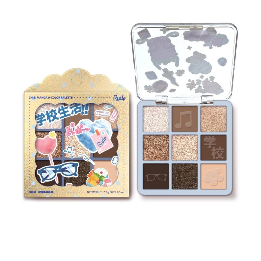 RUDE Chibi Manga 9 Color Eyeshadow Palette - Image 3