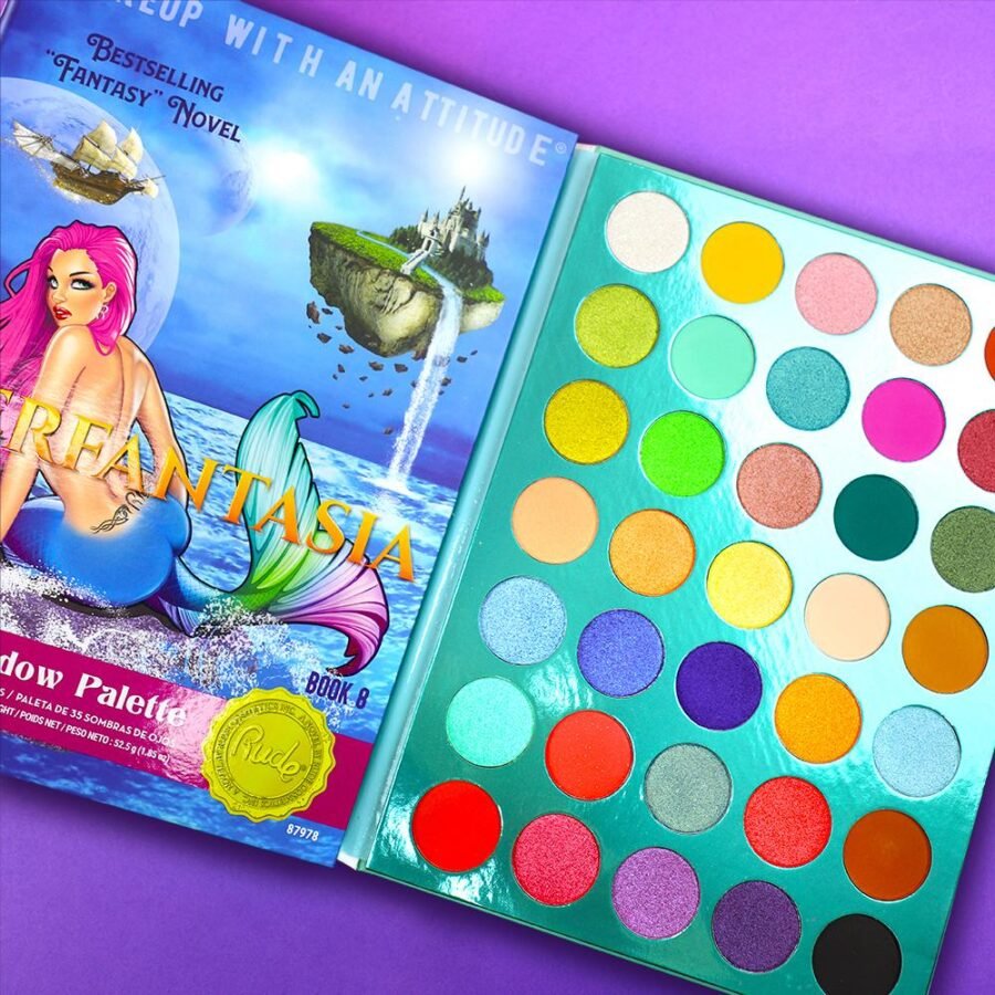 RUDE Merfantasia 35 Eyeshadow Palette - Book 8 - Image 2