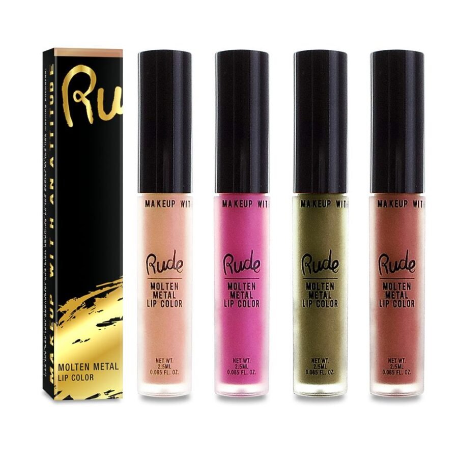 RUDE Molten Metal Lip Color Display Set, 144 Pieces + 12 Testers - Image 2