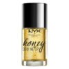 NYX Honey Dew Me Up Primer bottle with golden glow, lightweight primer for redness and discoloration, radiant skin makeup base