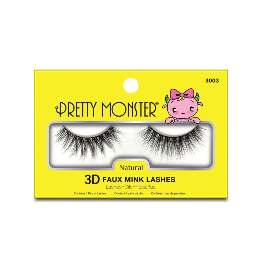 Pretty Monster Natural 3D Faux Mink Lashes - Image 3
