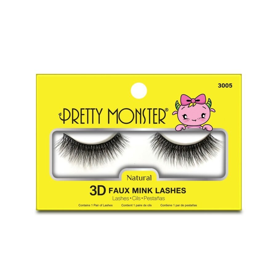 Pretty Monster Natural 3D Faux Mink Lashes - Image 5