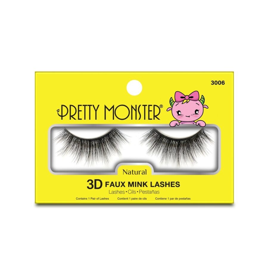 Pretty Monster Natural 3D Faux Mink Lashes - Image 6