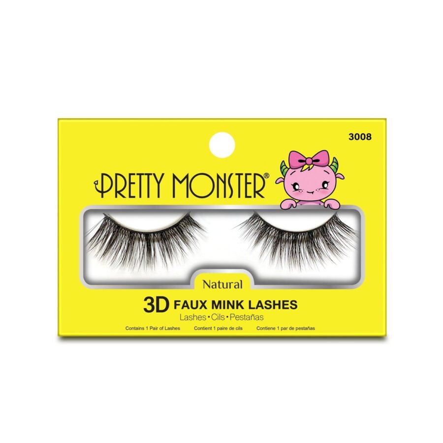 Pretty Monster Natural 3D Faux Mink Lashes - Image 8