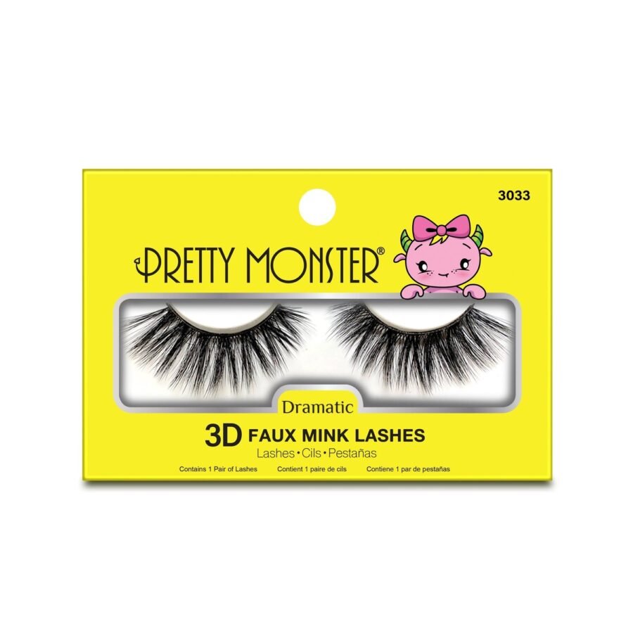 Pretty Monster Dramatic 3D Faux Mink Lashes - Image 3
