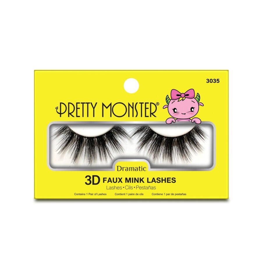 Pretty Monster Dramatic 3D Faux Mink Lashes - Image 5