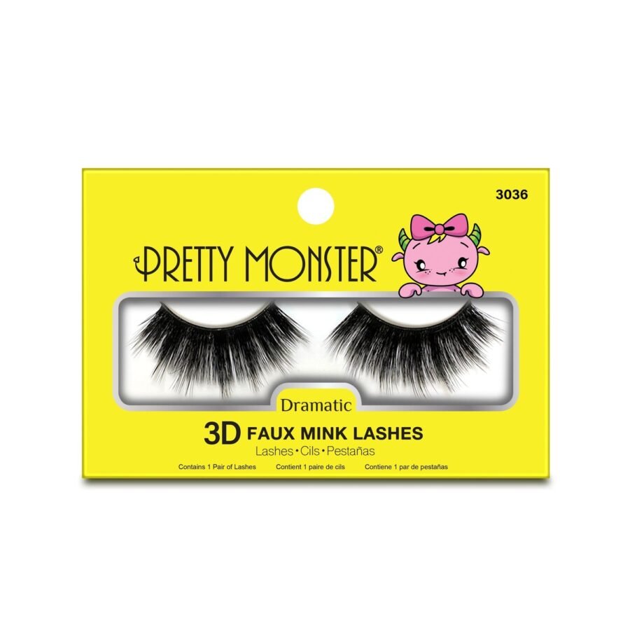 Pretty Monster Dramatic 3D Faux Mink Lashes - Image 6