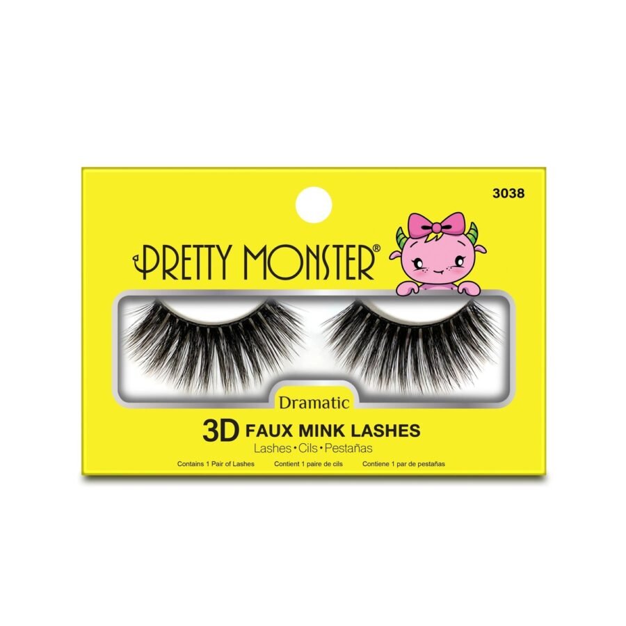 Pretty Monster Dramatic 3D Faux Mink Lashes - Image 8