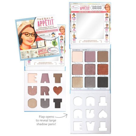 theBalm Appétit Eyeshadow Palette USA – 9 Talc-Free Matte, Shimmer & Foil Shades