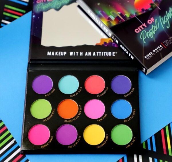 RUDE City of Pastel Lights - 12 Pastel Pigment & Eyeshadow Palette - Image 2
