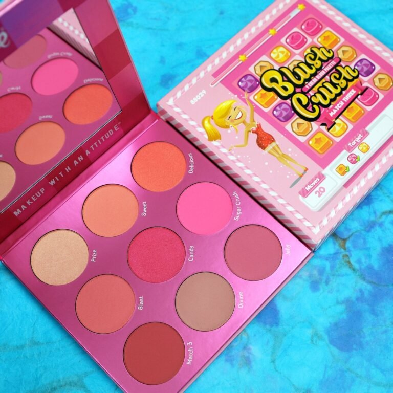 RUDE Blush Crush 9 Color Blush Palette - Match Three - Image 2