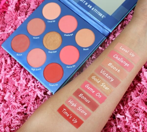 RUDE Blush Crush 9 Color Blush Palette - Level Up - Image 2
