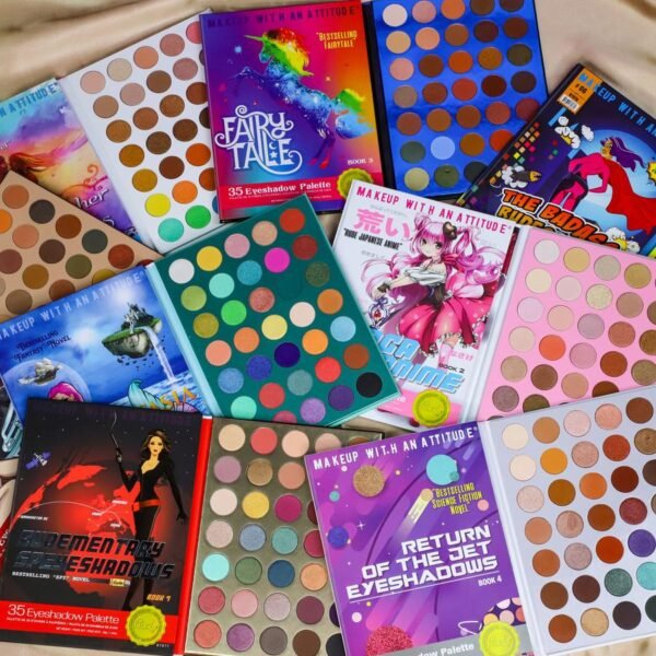 RUDE Book Series 8 Eyeshadow Palettes Bundle - Image 2