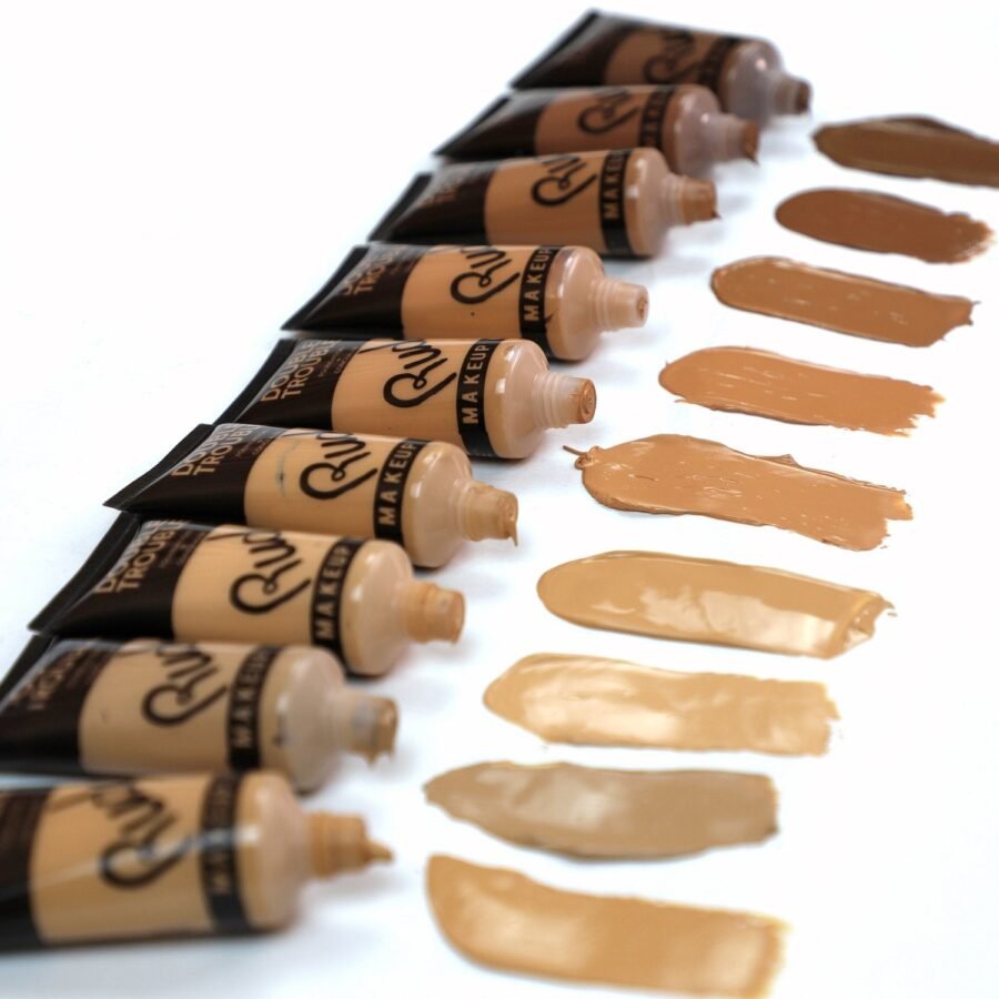 RUDE Double Trouble Foundation + Concealer Acrylic Display Set, 108 Pieces - Image 3