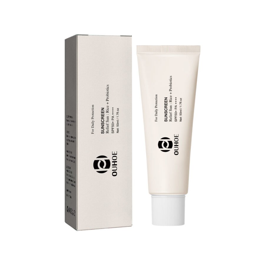 OUHOE Rice Probiotic Protection Cream Refreshing UV Moisturizing Face Cream