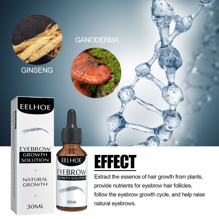 EELHOE Eyebrow Liquid Dark Thick Natural Oil Eyebrow Repair Mild Moisturizing Treatment