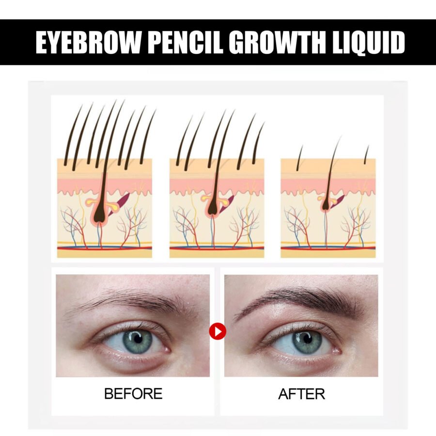 EELHOE Eyebrow Liquid Dark Thick Natural Oil Eyebrow Repair Mild Moisturizing Treatment