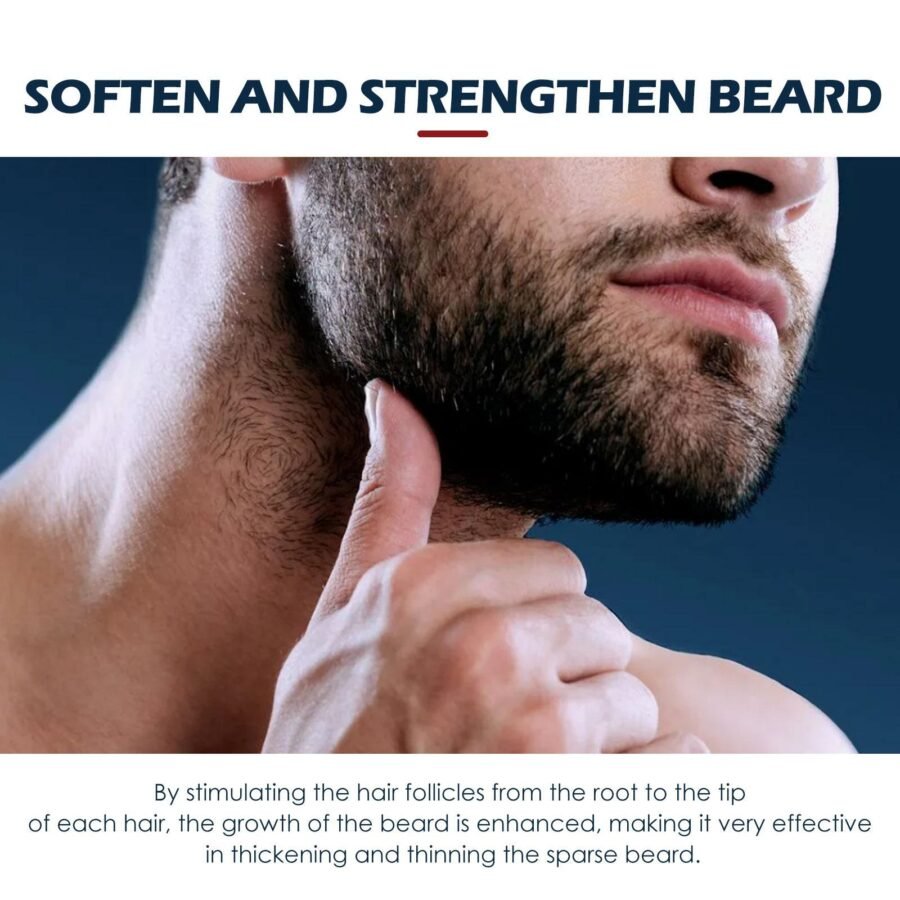 EELHOE Beard Care Oil - Strengthen And Nourish Beard Roots Moisturizing And Shine-Enhancing Beard Growth Serum For Men Hair Care Hydrating