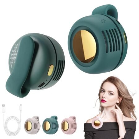 Mini USB Clip Fan – 3-Speed Beauty Cooling for Makeup
