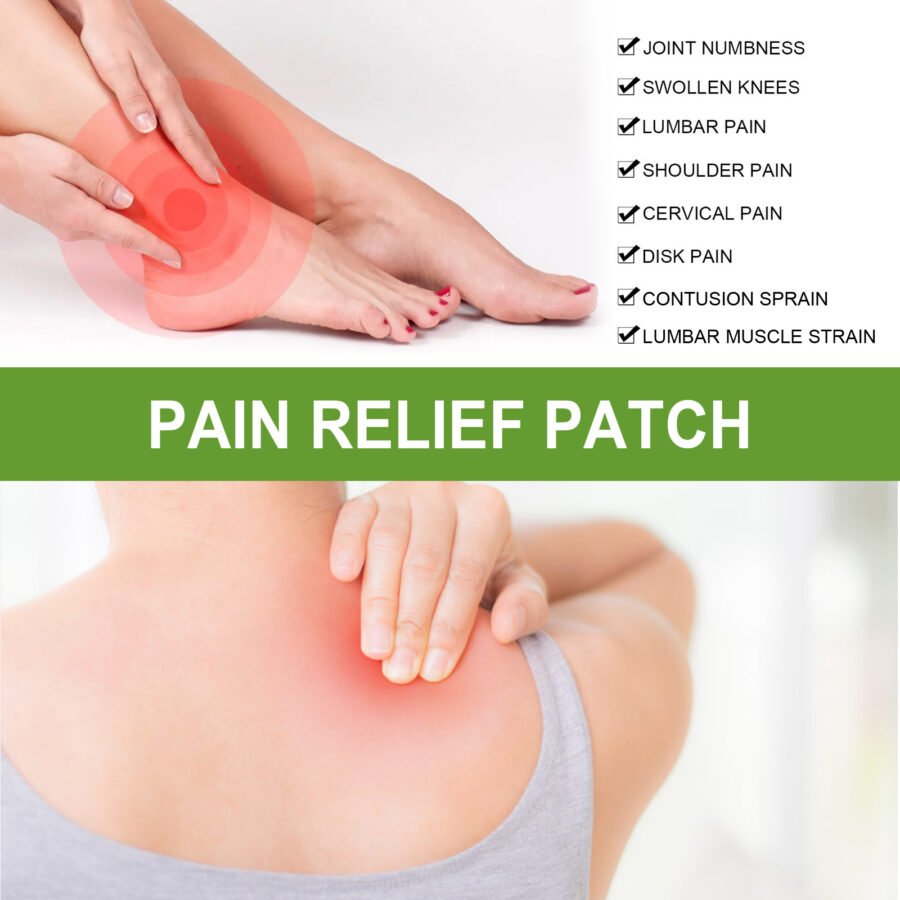 Knee Patches, 10 Count Heat Patches For Bone On Bone, Wormwood Extract Knee, Back, Neck, Shoulder - Extra Strength Muscle Joint Product With Herbal Ingredients, Warming Herbal Plaster
