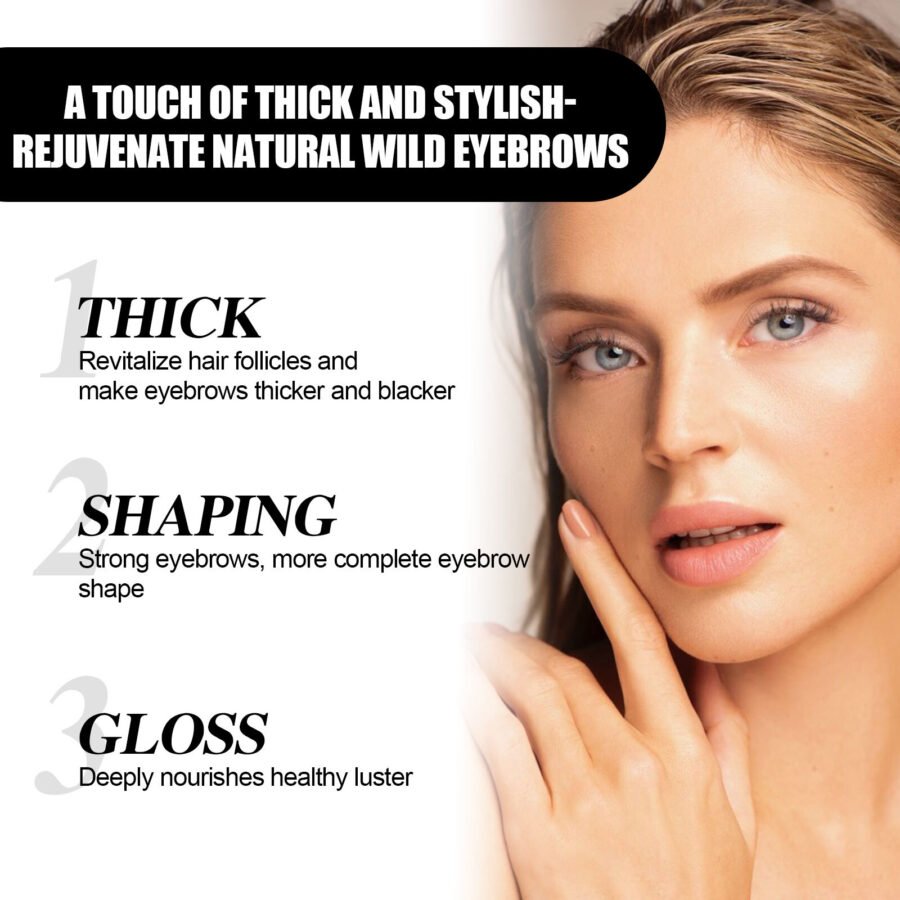 EELHOE Eyebrow Liquid Dark Thick Natural Oil Eyebrow Repair Mild Moisturizing Treatment