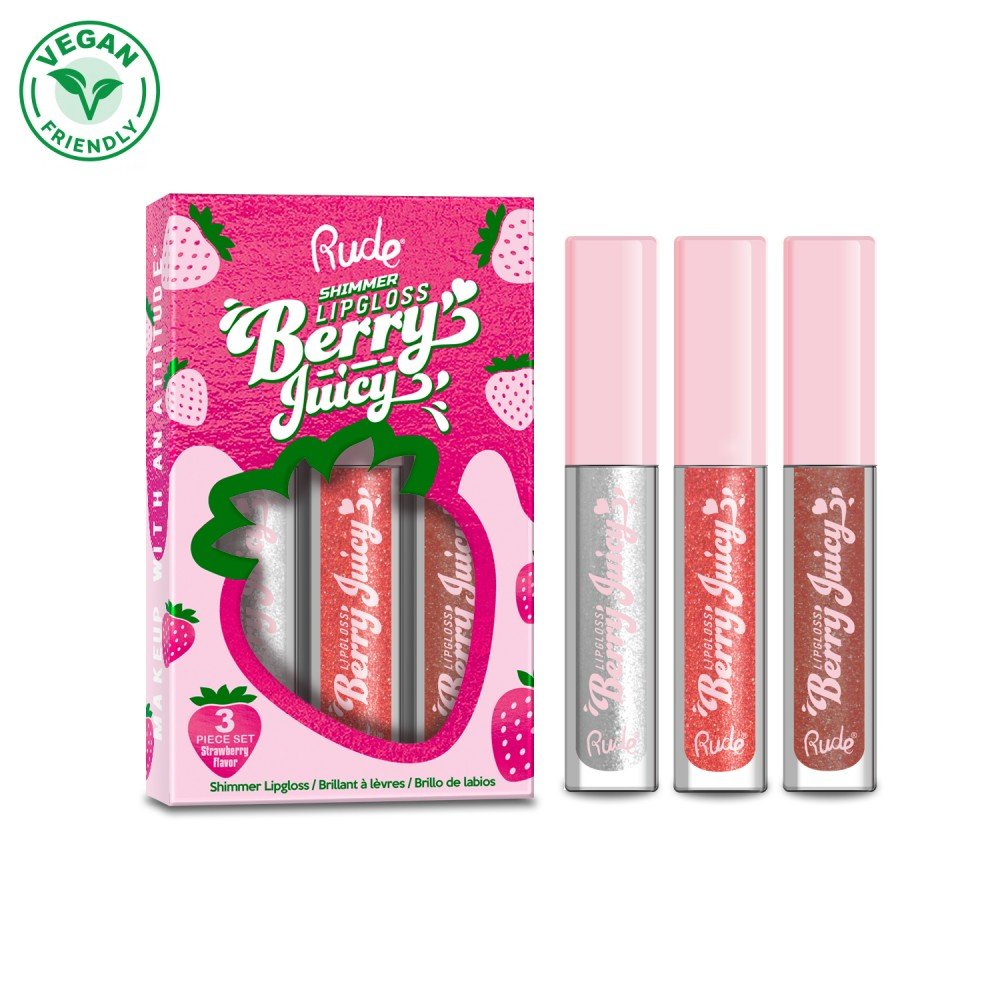87979-1.jpg RUDE Berry Juicy Lip Gloss Set – Shimmer