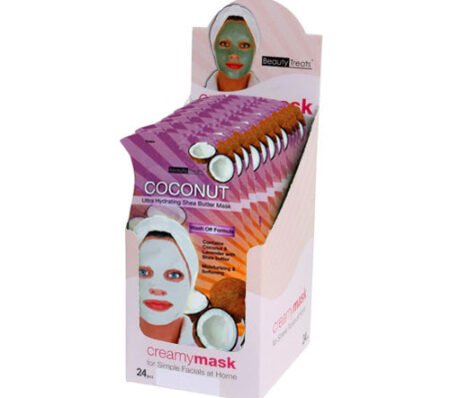 BEAUTY TREATS Coconut Ultra Hydrating Hydrating Shea Butter Mask – Display Box 24 Pcs