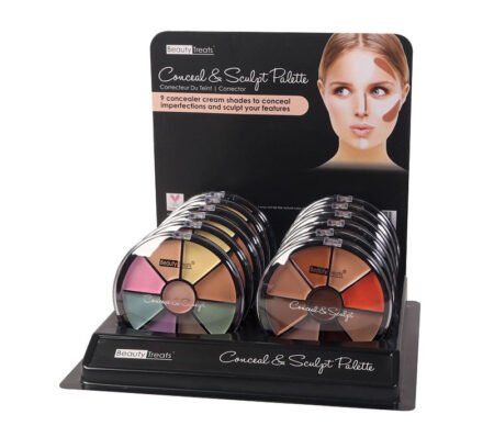 BEAUTY TREATS Conceal & Sculpt Palette Display Case Set 12 Pieces