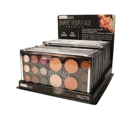 BEAUTY TREATS Shape Your Face Palette Display Set, 12 Pieces