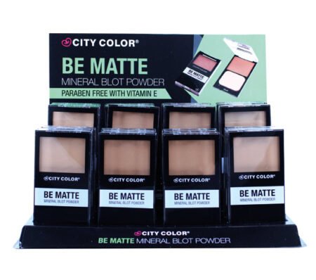 CITY COLOR Be Matte Mineral Translucent Blot Powder Display Case Set 24 Pieces
