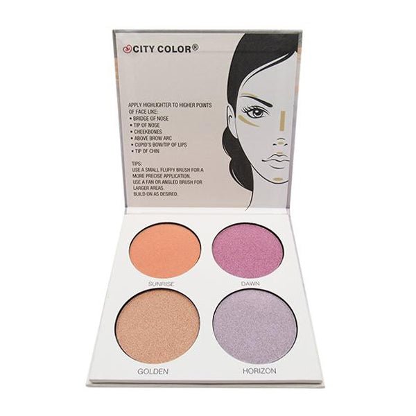 F-0081A-1.jpg CITY COLOR Glow Pro Dawn Highlighting Palette