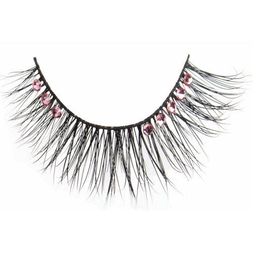 FL911-1.jpg FLUTTER Real Mink Fur Crystal Lashes – Anne Pink Crystals