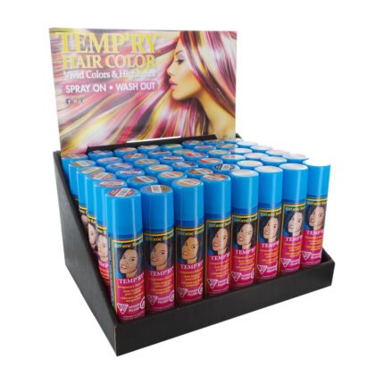 JEROME RUSSELL Temp’ry Hair Color Spray Display Set – 48 Pieces