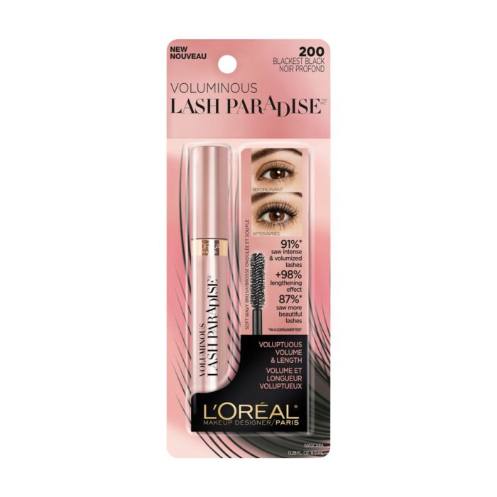 L’OREAL Voluminous Lash Paradise Washable Mascara – Blackest Black
