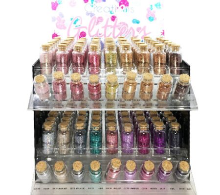 BEAUTY CREATIONS 18 Colors Glitter Display Set , 216 Pieces