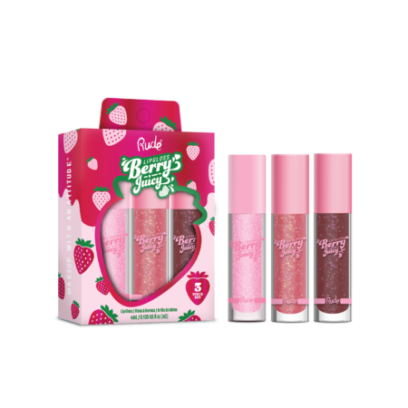 RUDE Berry Juicy Lip Gloss Trio Set