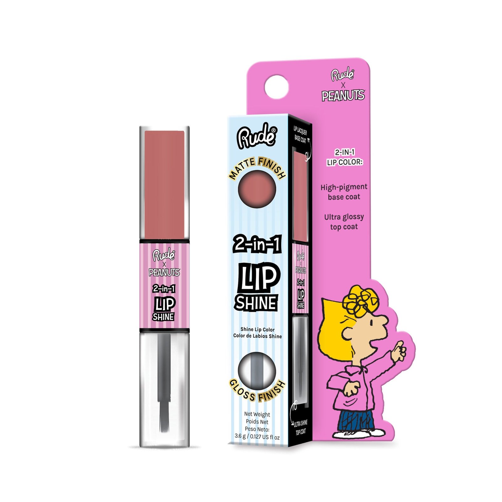 38483-sweet.jpg RUDE Peanuts 2-In-1 Lip Shine