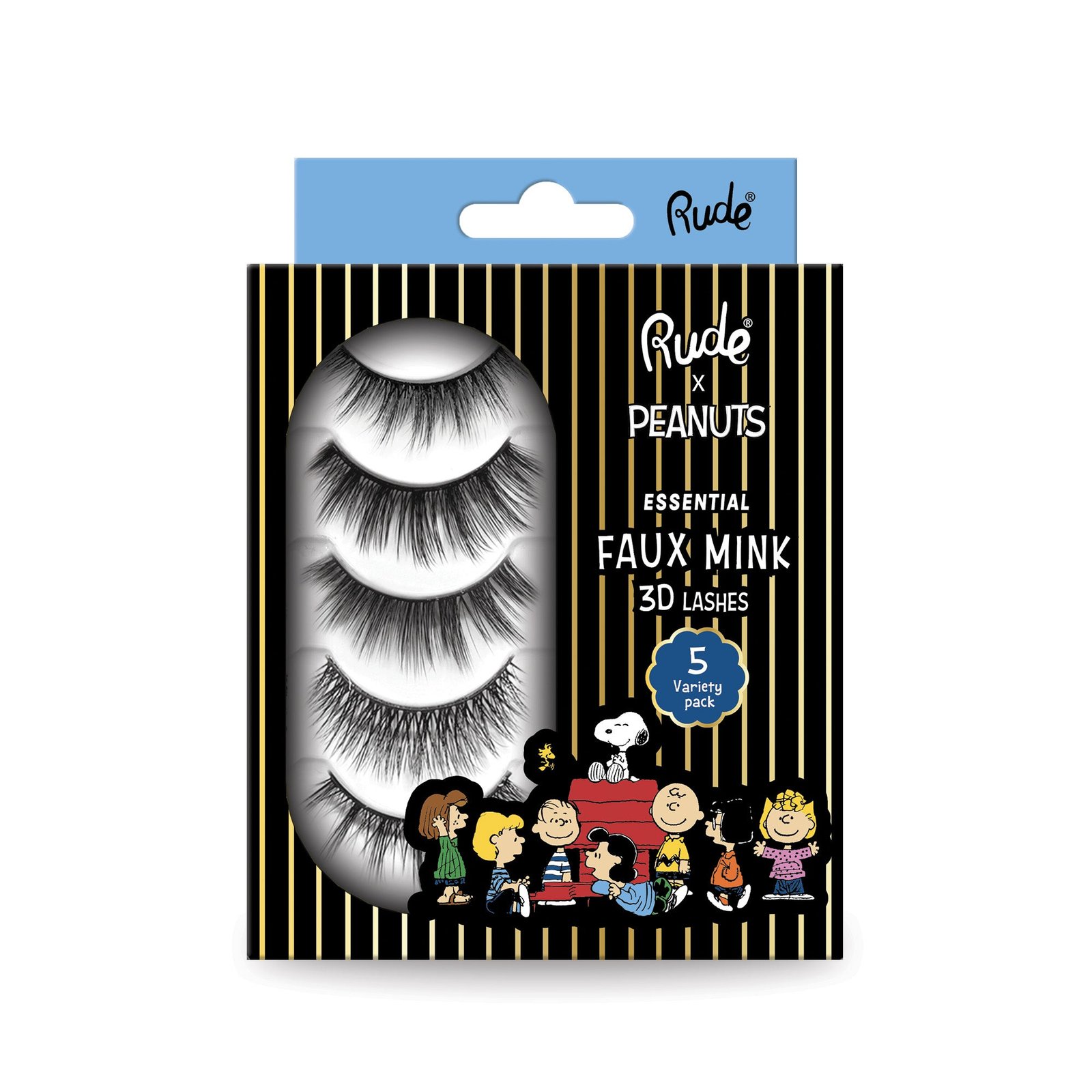 38497-lashvarietypack.jpg RUDE Peanuts Essential Faux Mink 3D Lashes – 5-pack